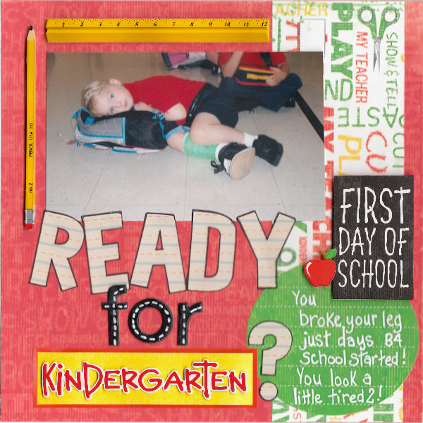 ready for kindergarten? layout