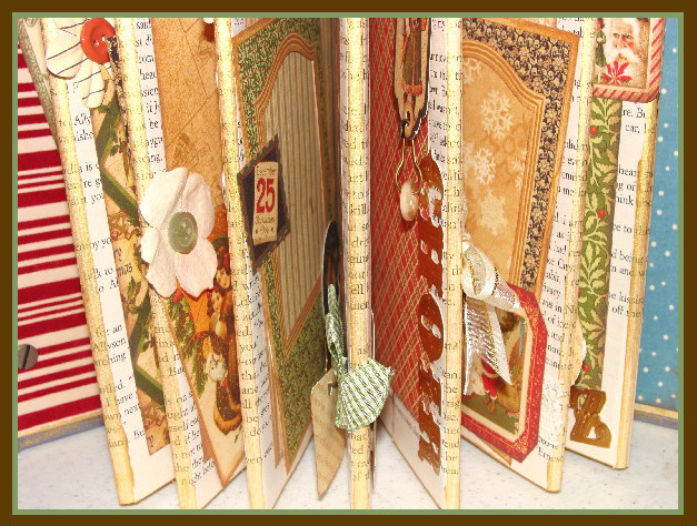 altered christmas book 2