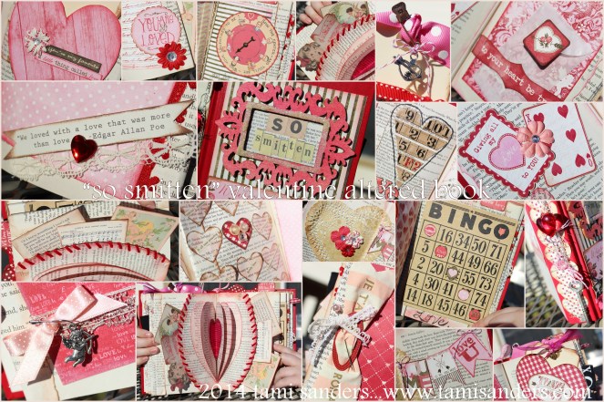 2014 valentines altered book collage 2