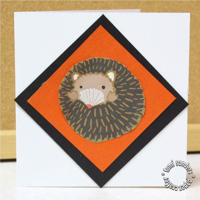 hedgehog card,paper craft,teacher card,teacher appreciation gift,tami sanders - card shwm