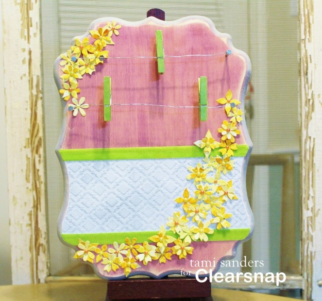 noteboard - finished use - clearsnap,colorbox,mixd media inx,tami sanders,izink,elizabeth,3M,scrapbook adhesives,walnut hollow wm (1024x958)